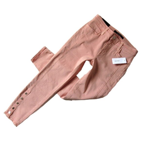 NWT J Brand Suvi in Silver Sage Green Button Hem Utility Crop Stretch Jeans 27 - Picture 1 of 6